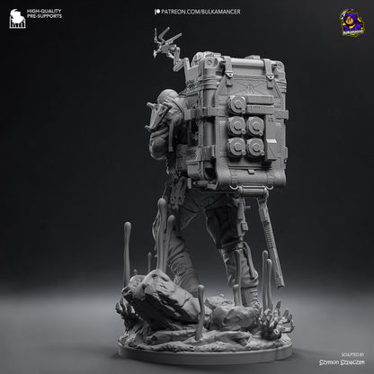 Delivery Man | Resin Garage Kit Figure Game Fan Art | Bulkamancer Sculpts