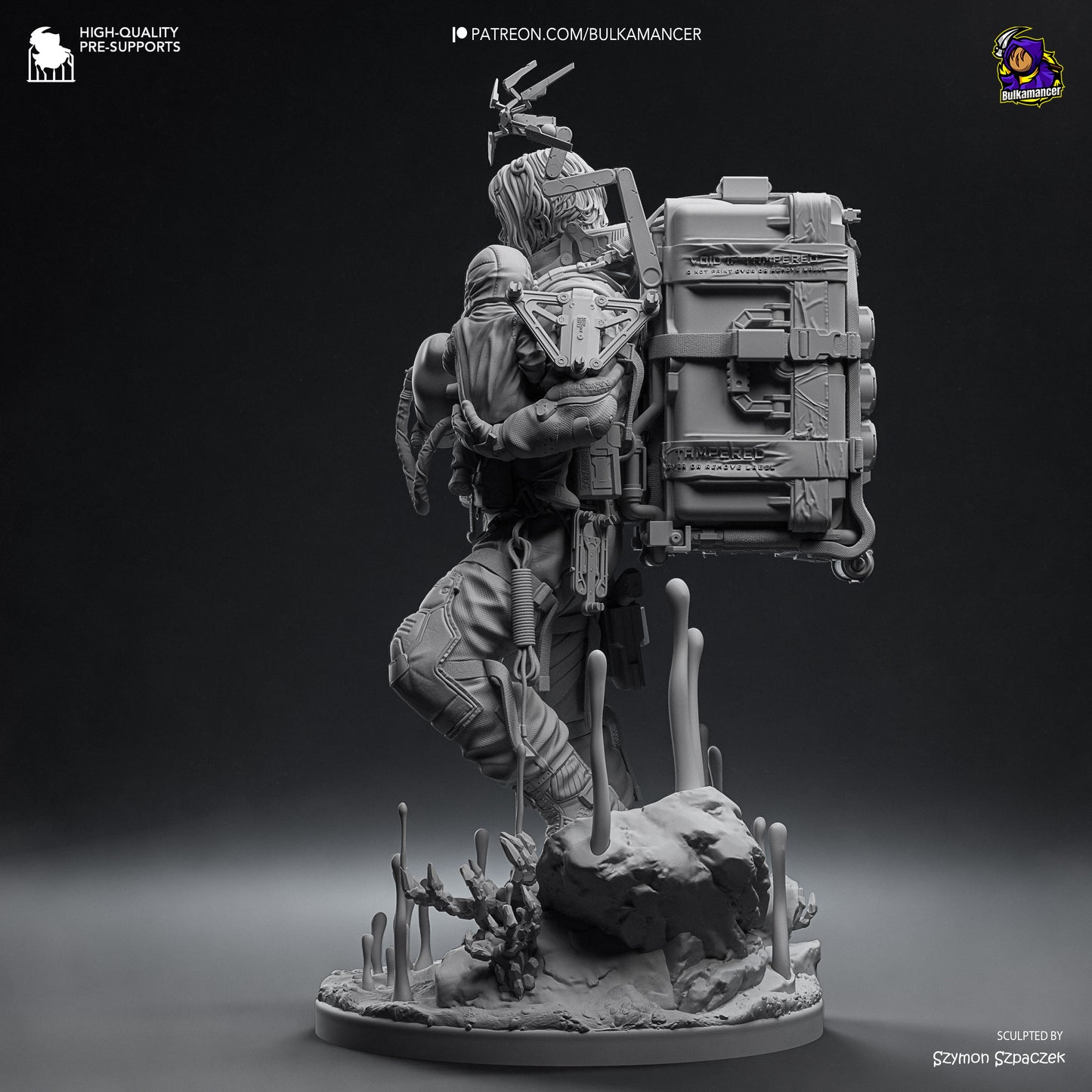 Delivery Man | Resin Garage Kit Figure Game Fan Art | Bulkamancer Sculpts