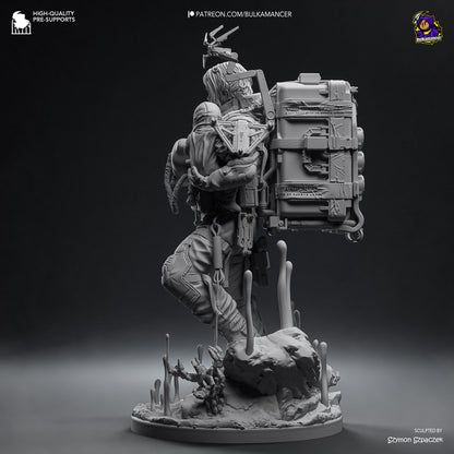 Delivery Man | Resin Garage Kit Figure Game Fan Art | Bulkamancer Sculpts