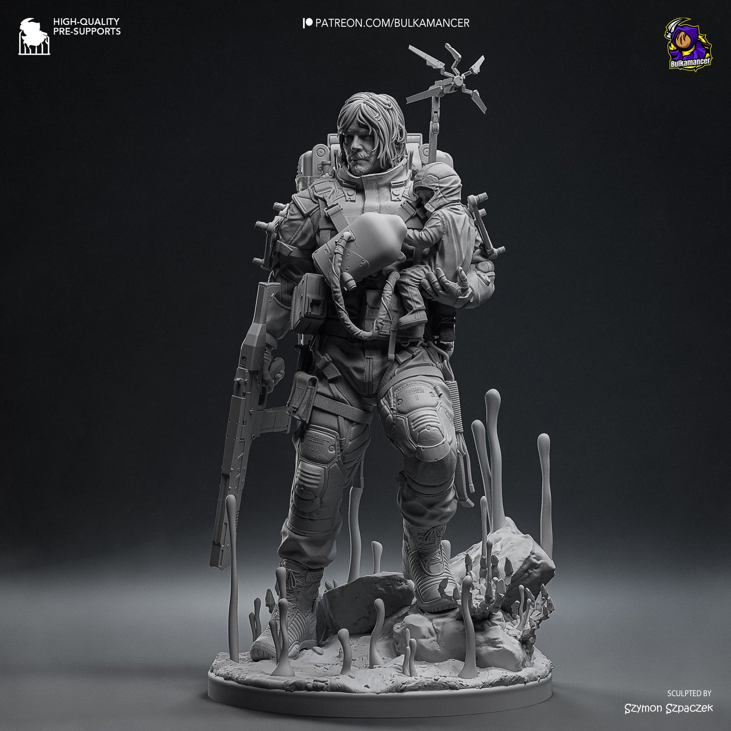 Delivery Man | Resin Garage Kit Figure Game Fan Art | Bulkamancer Sculpts