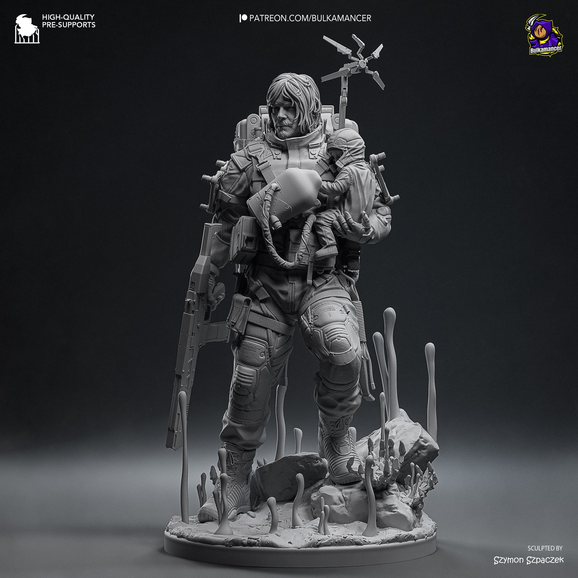 Delivery Man | Resin Garage Kit Figure Game Fan Art | Bulkamancer Sculpts