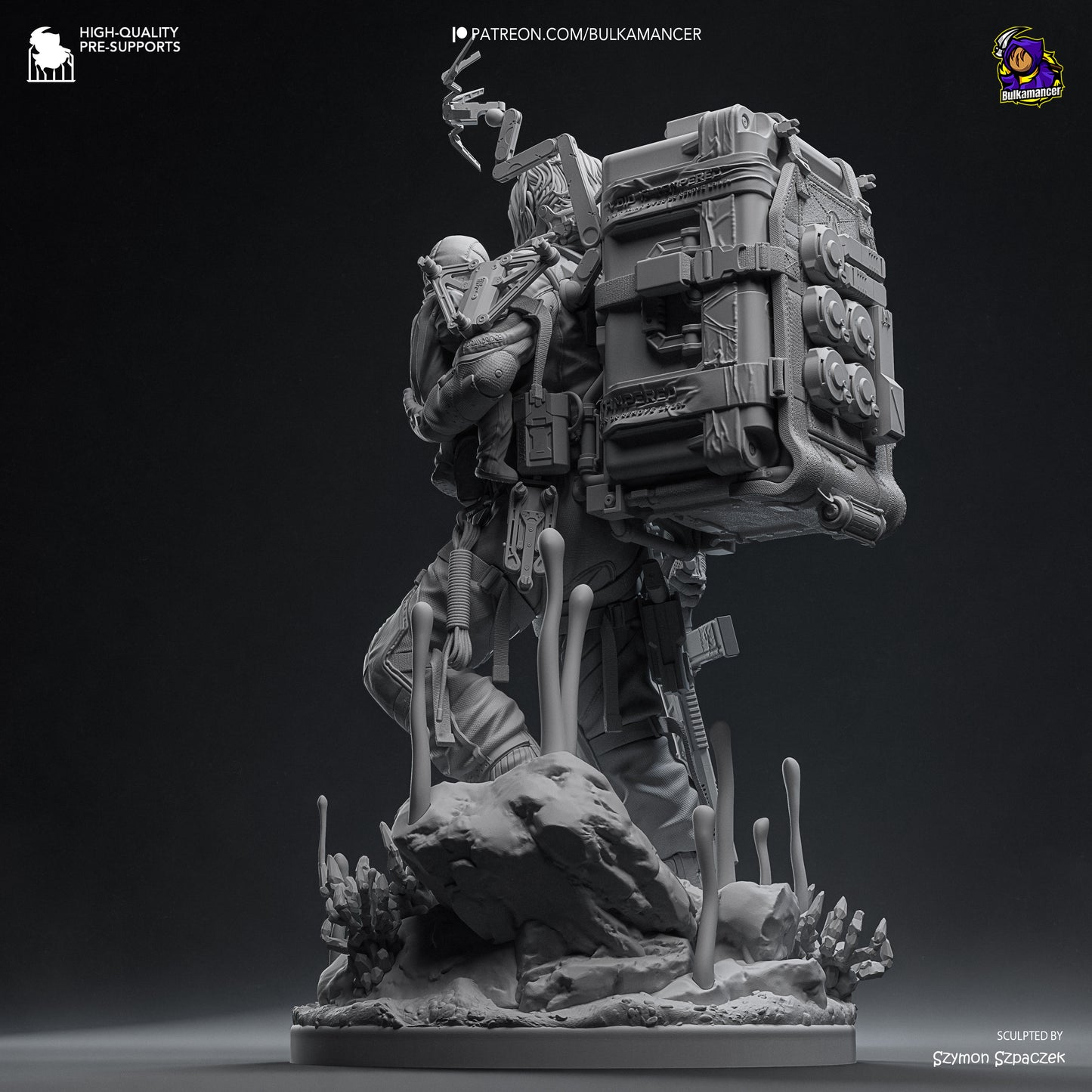 Delivery Man | Resin Garage Kit Figure Game Fan Art | Bulkamancer Sculpts