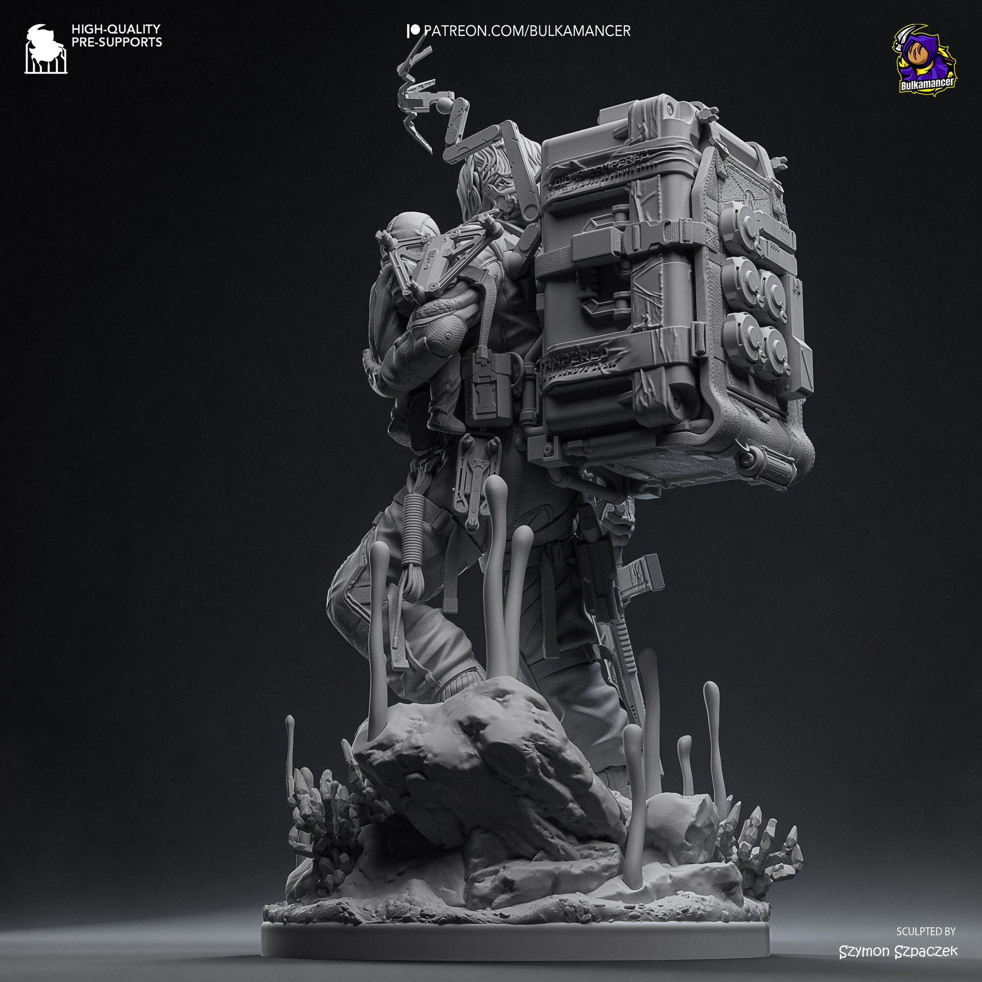 Delivery Man | Resin Garage Kit Figure Game Fan Art | Bulkamancer Sculpts