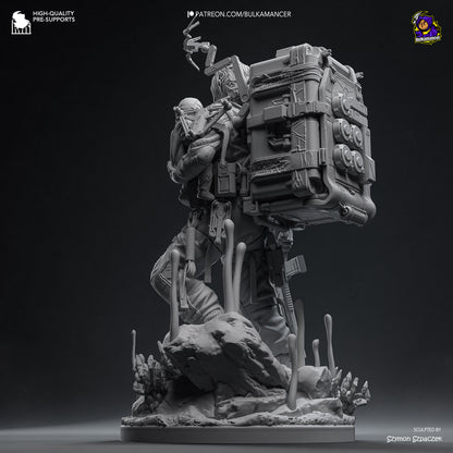Delivery Man | Resin Garage Kit Figure Game Fan Art | Bulkamancer Sculpts