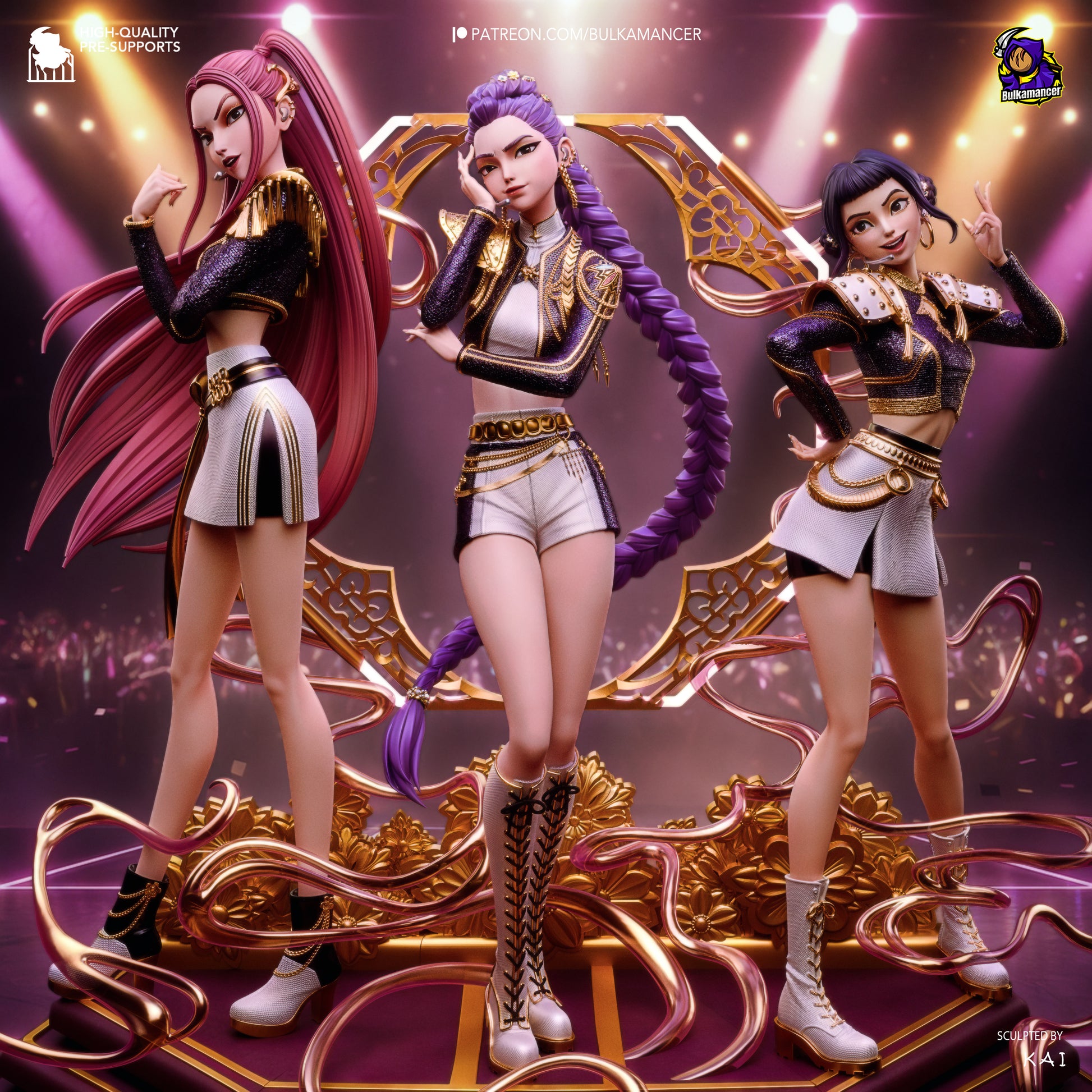 Golden Dancer | Resin Garage Kit Figure Game Fan Art | Bulkamancer Sculpts