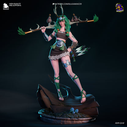 Divine Huntress | Resin Garage Kit Figure Game Fan Art | Bulkamancer Sculpts