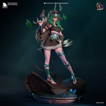 Divine Huntress | Resin Garage Kit Figure Game Fan Art | Bulkamancer Sculpts