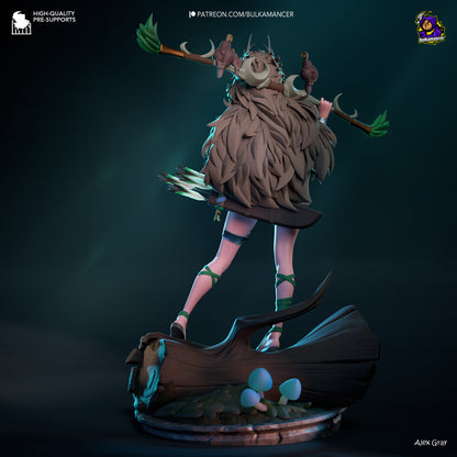 Divine Huntress | Resin Garage Kit Figure Game Fan Art | Bulkamancer Sculpts