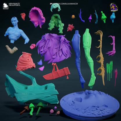 Divine Huntress | Resin Garage Kit Figure Game Fan Art | Bulkamancer Sculpts