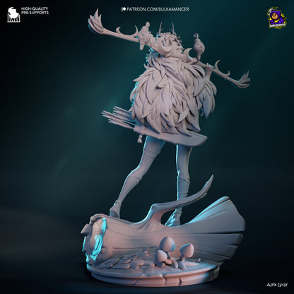 Divine Huntress | Resin Garage Kit Figure Game Fan Art | Bulkamancer Sculpts