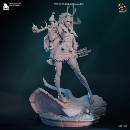 Divine Huntress | Resin Garage Kit Figure Game Fan Art | Bulkamancer Sculpts