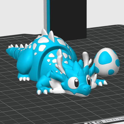 Flexi Dragon & Mini Egg | 3DGOB - Tattles Told 3D
