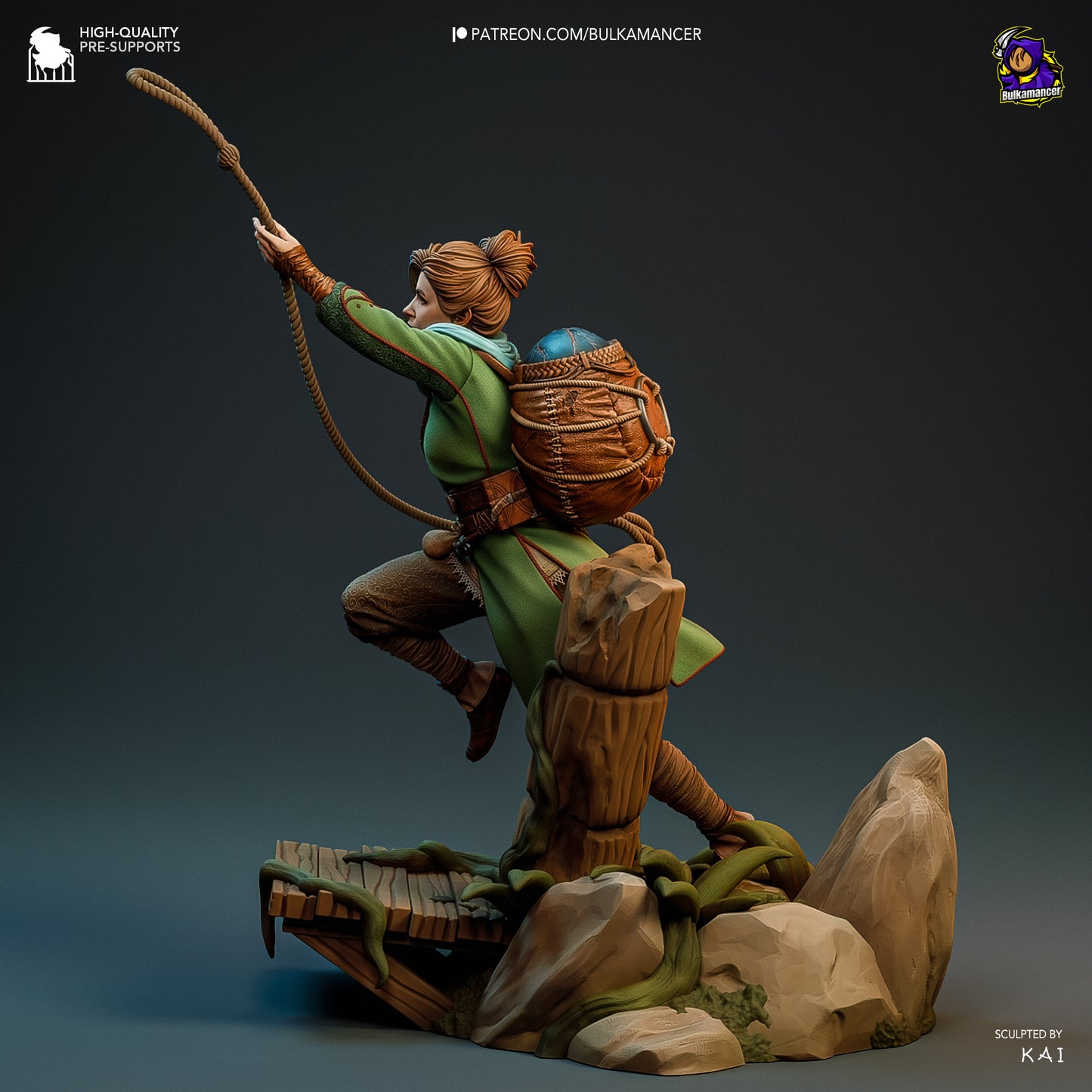 Dragon Wrangler | Resin Garage Kit Figure Game Fan Art | Bulkamancer Sculpts
