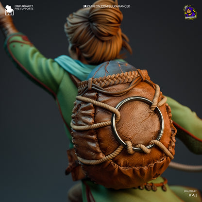 Dragon Wrangler | Resin Garage Kit Figure Game Fan Art | Bulkamancer Sculpts