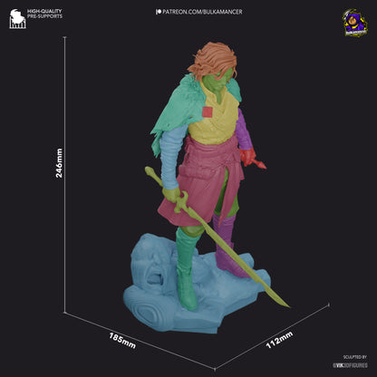 Expedition Outsider | Resin Garage Kit Figure Game Fan Art | Bulkamancer Sculpts