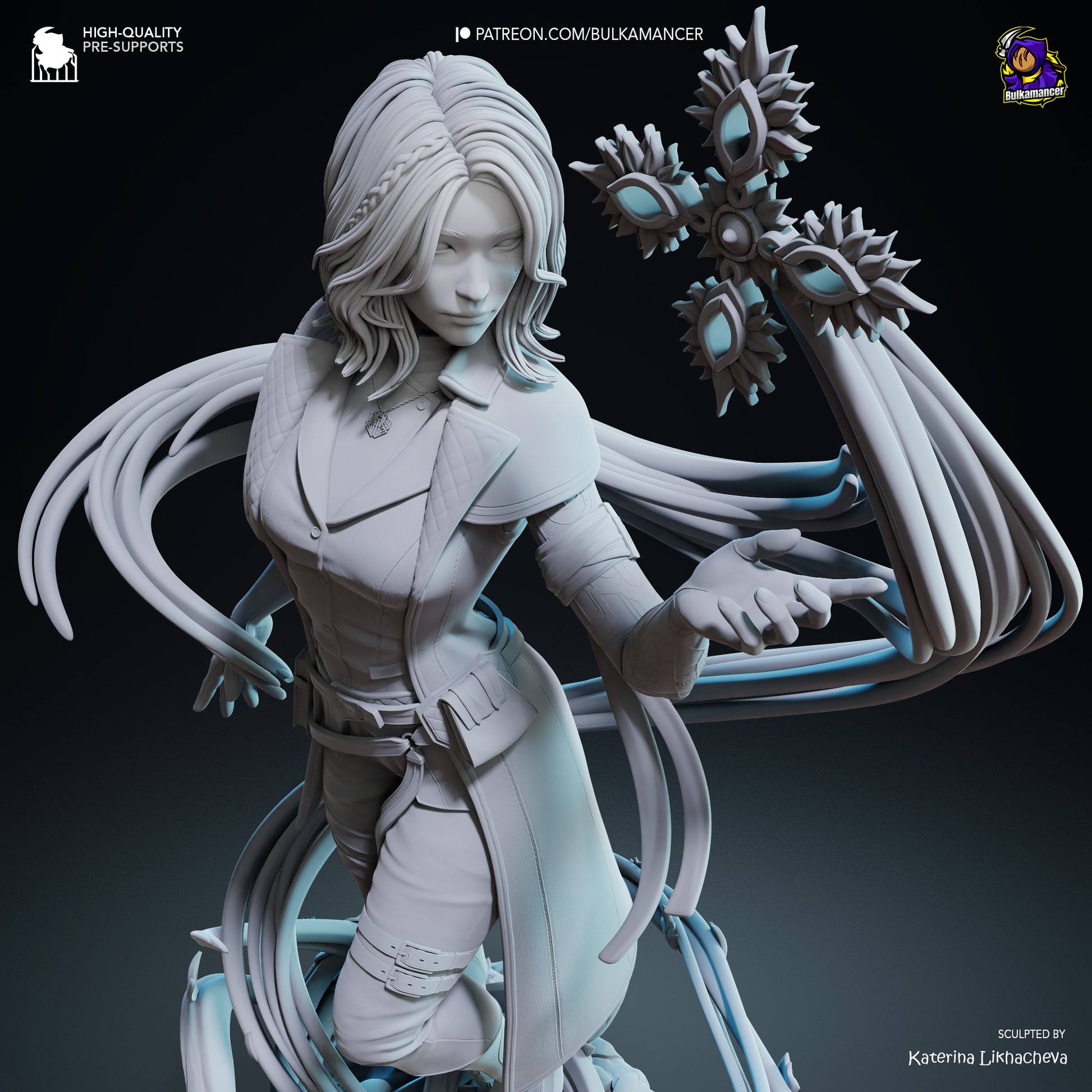 Expedition Researcher | Resin Garage Kit Figure Game Fan Art | Bulkamancer Sculpts