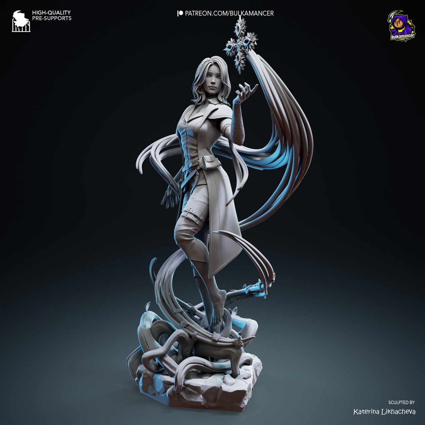 Expedition Researcher | Resin Garage Kit Figure Game Fan Art | Bulkamancer Sculpts