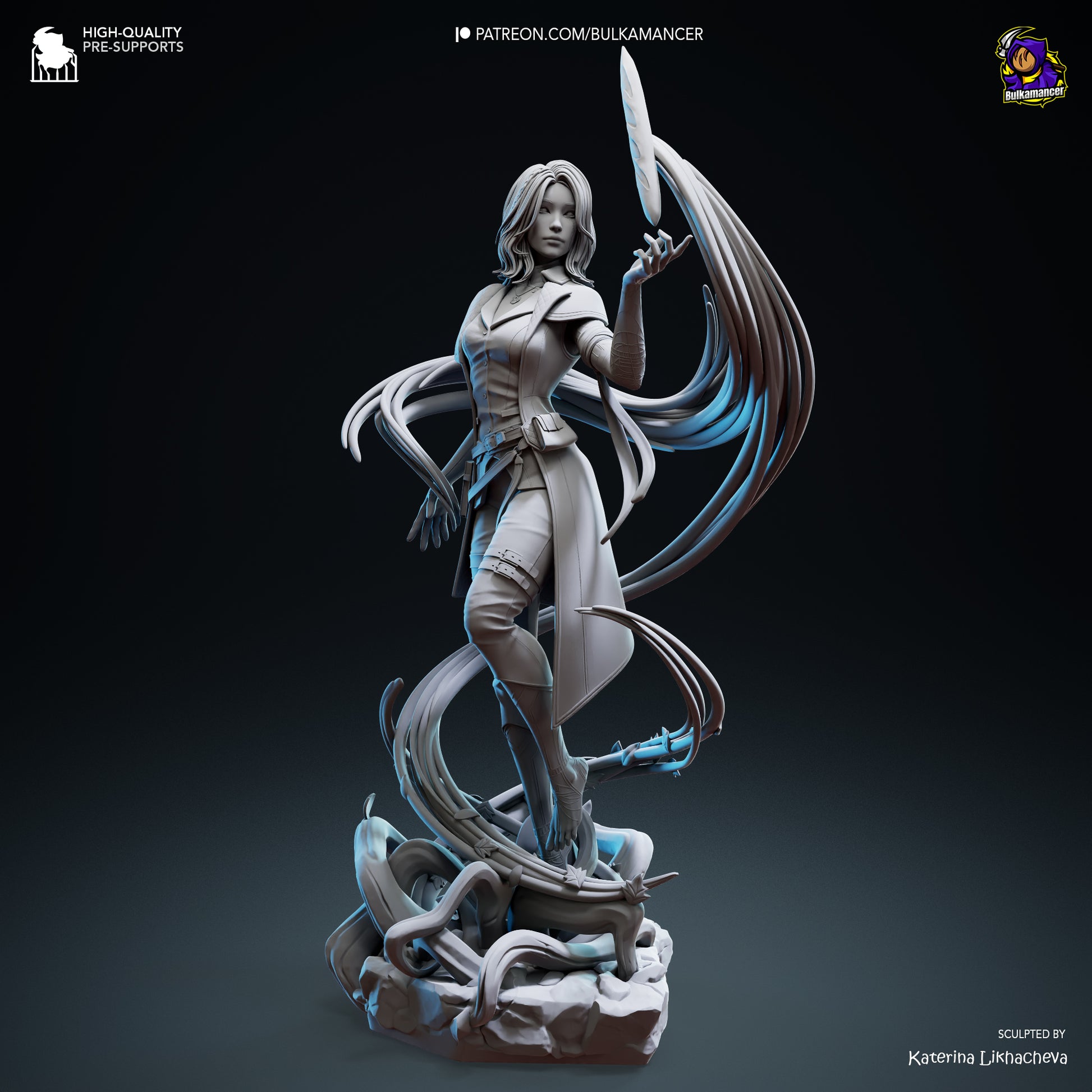 Expedition Researcher | Resin Garage Kit Figure Game Fan Art | Bulkamancer Sculpts