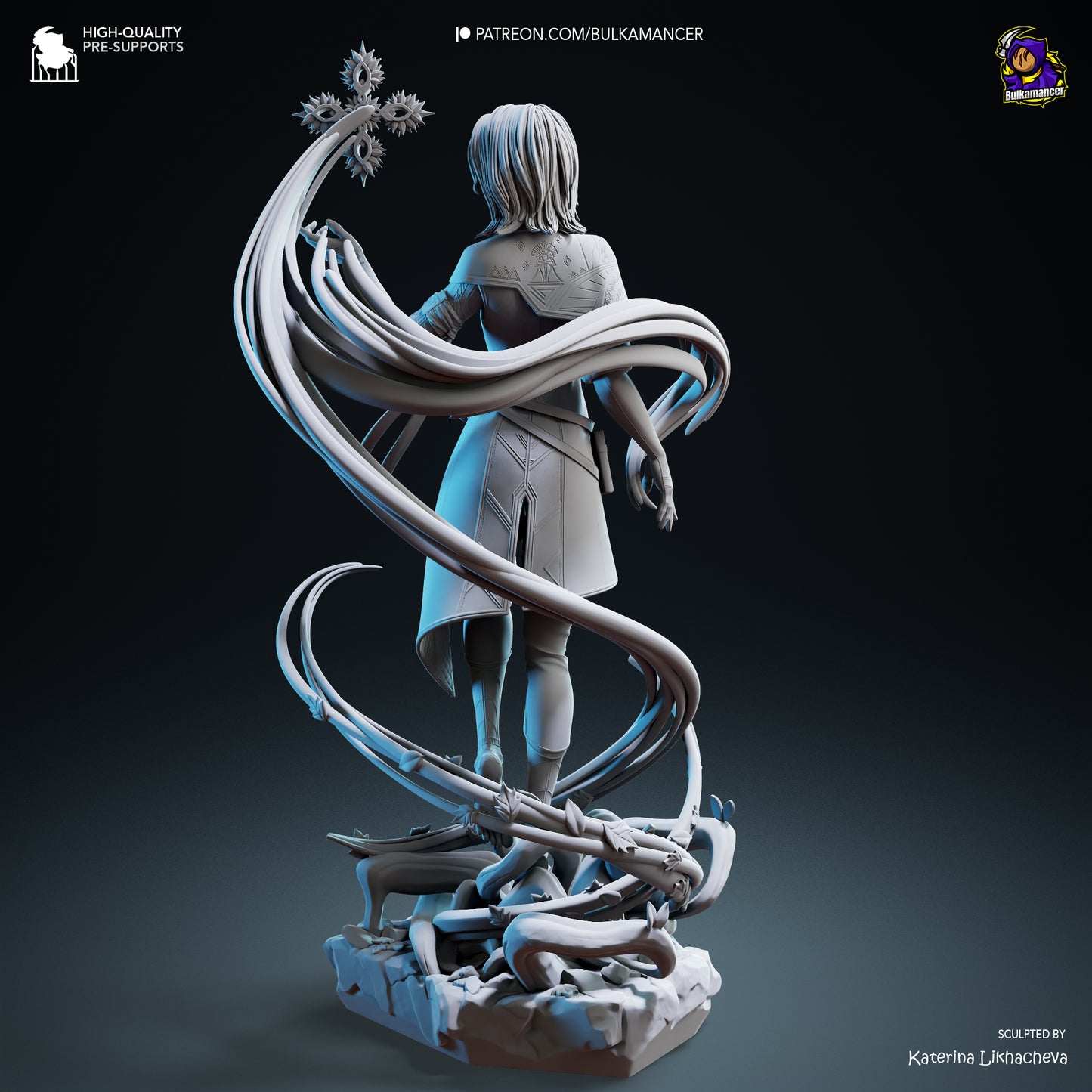 Expedition Researcher | Resin Garage Kit Figure Game Fan Art | Bulkamancer Sculpts