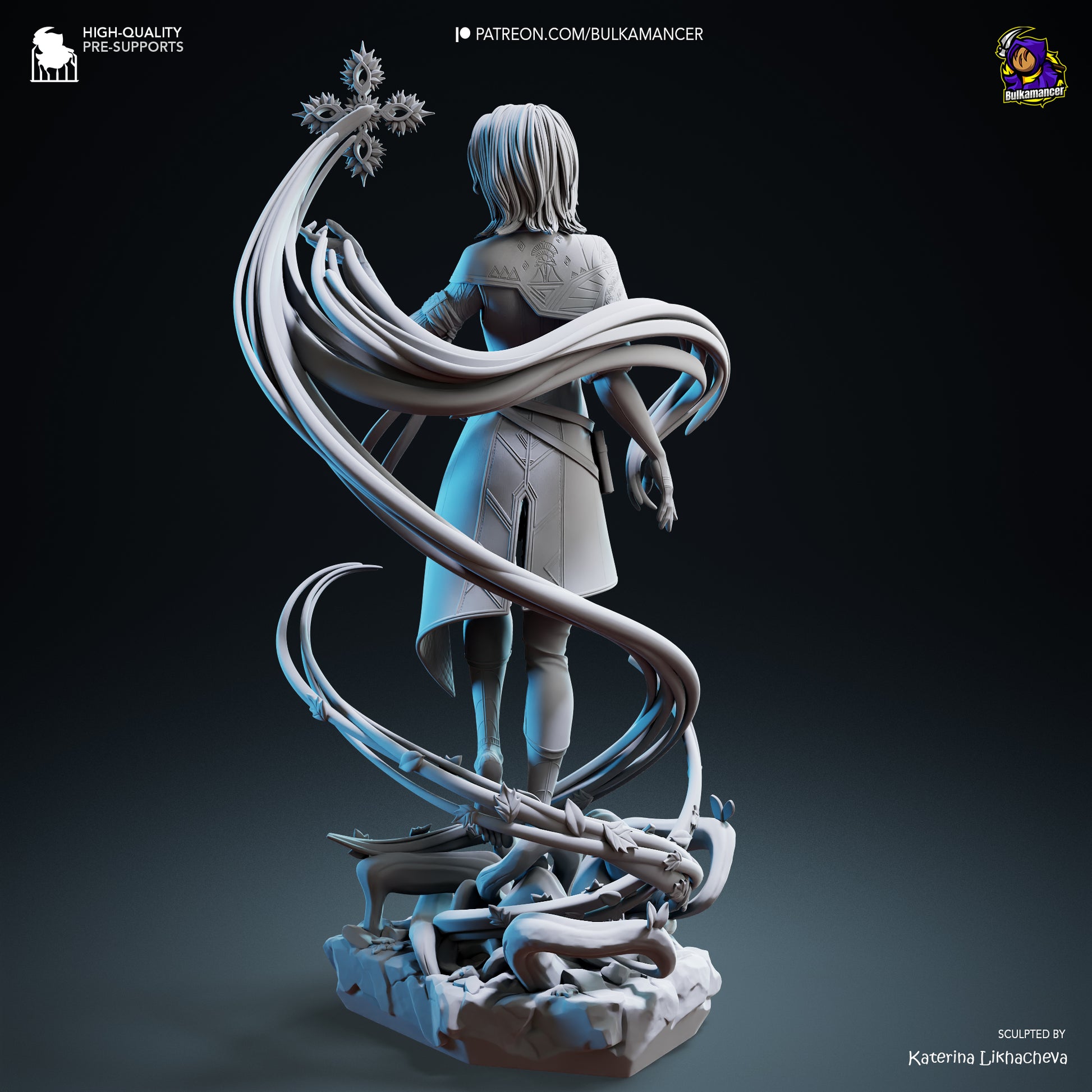 Expedition Researcher | Resin Garage Kit Figure Game Fan Art | Bulkamancer Sculpts