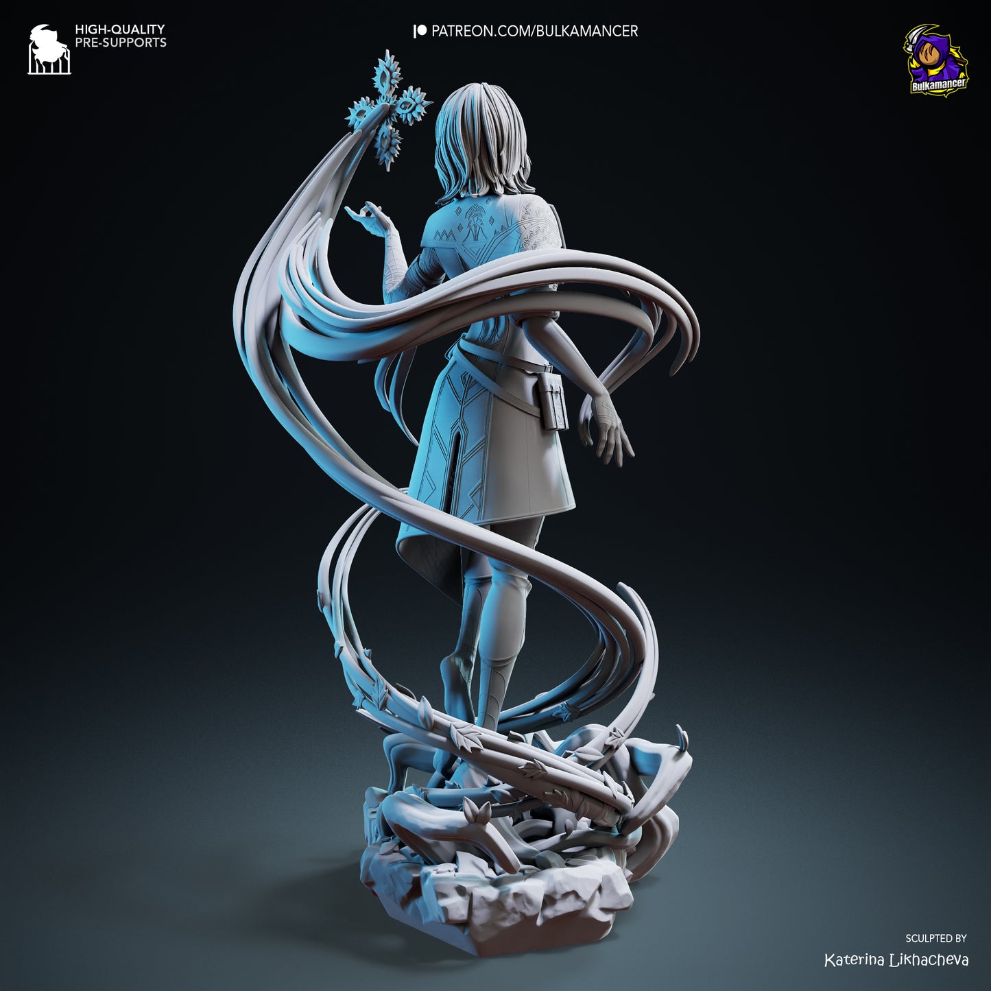Expedition Researcher | Resin Garage Kit Figure Game Fan Art | Bulkamancer Sculpts