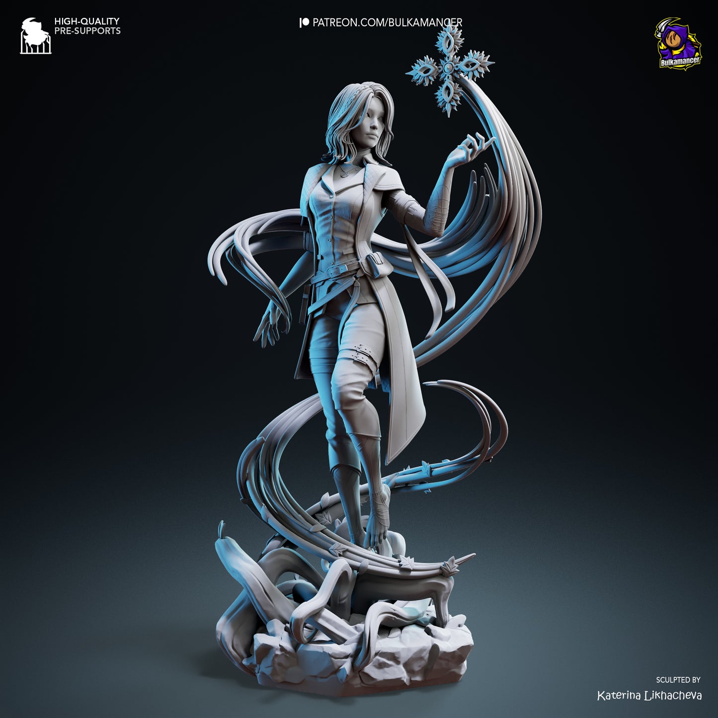 Expedition Researcher | Resin Garage Kit Figure Game Fan Art | Bulkamancer Sculpts