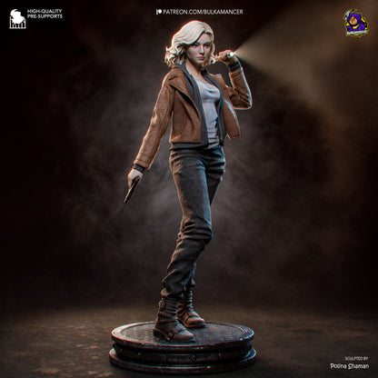 FBI, abran la puerta | Figura de kit de resina para garaje | Esculturas de Bulkamancer