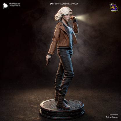 FBI, abran la puerta | Figura de kit de resina para garaje | Esculturas de Bulkamancer
