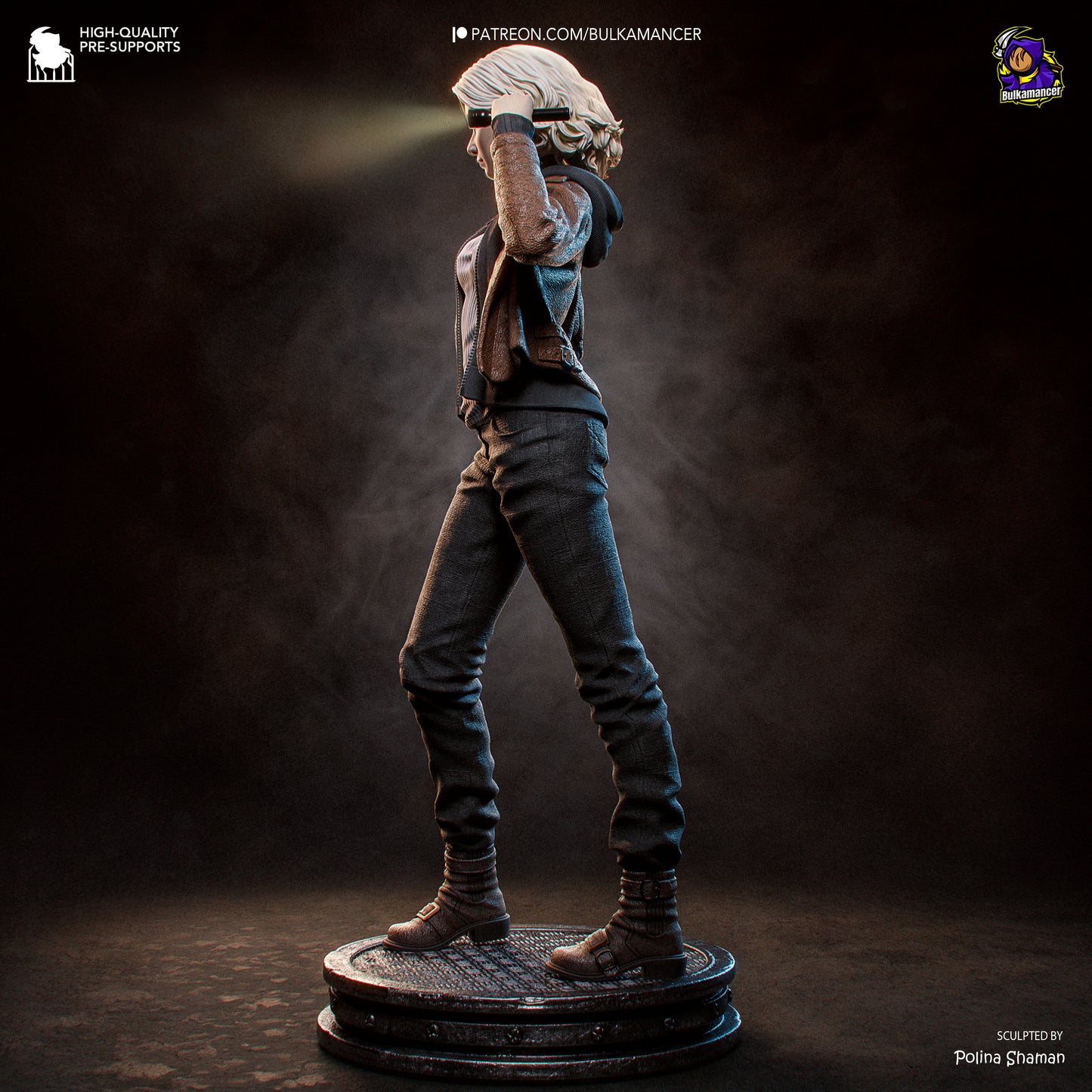 FBI, abran la puerta | Figura de kit de resina para garaje | Esculturas de Bulkamancer