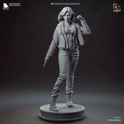 FBI, abran la puerta | Figura de kit de resina para garaje | Esculturas de Bulkamancer
