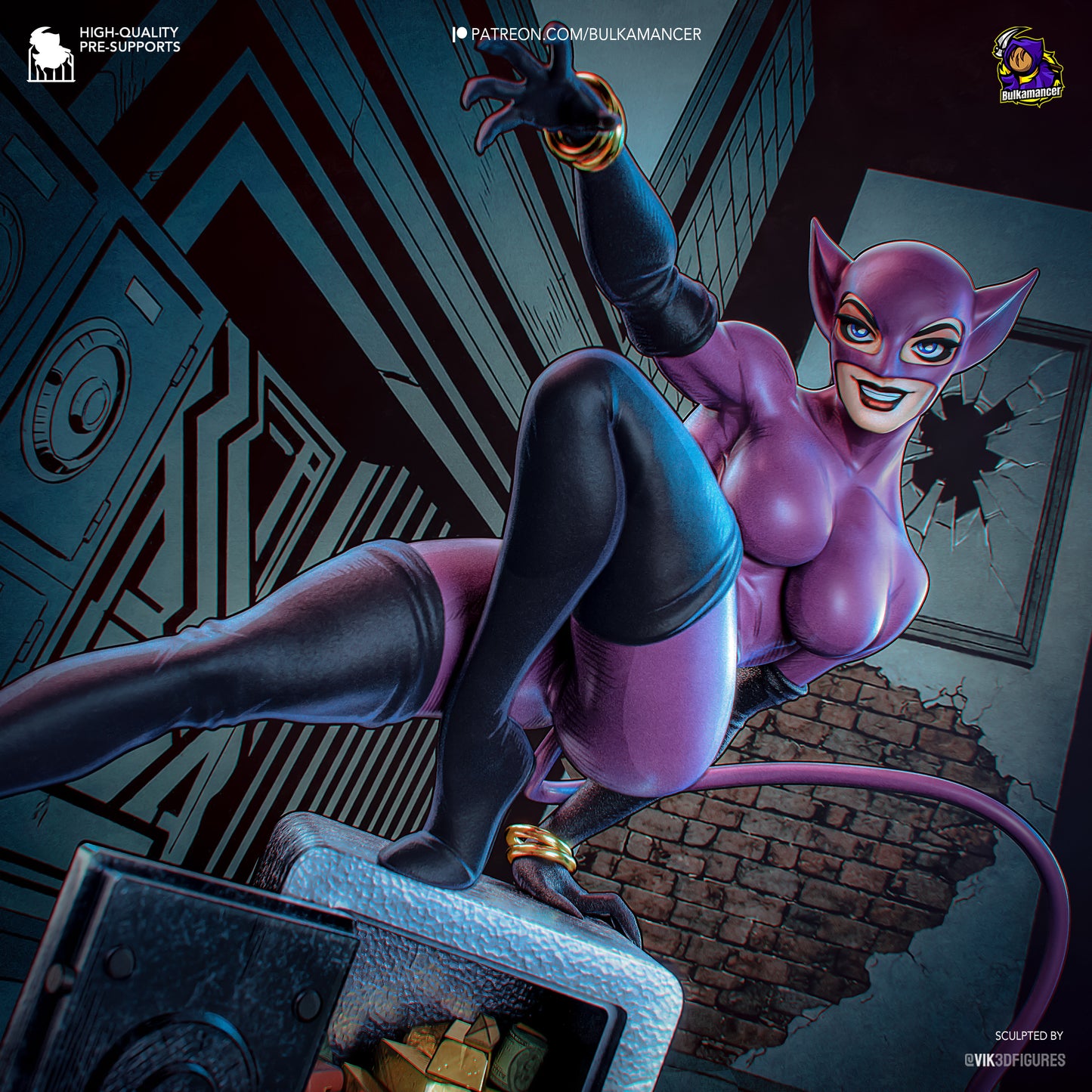 Feline Burglar | Resin Garage Kit Figure | Bulkamancer Sculpts