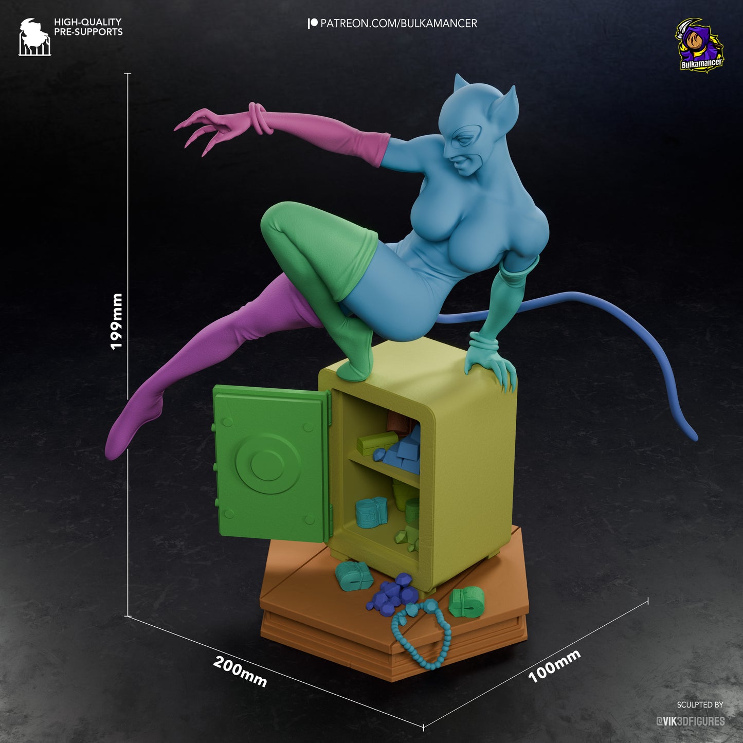 Feline Burglar | Resin Garage Kit Figure | Bulkamancer Sculpts