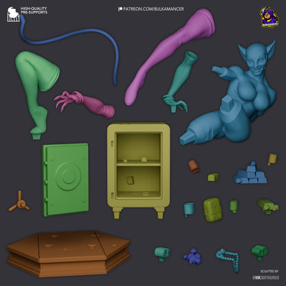 Feline Burglar | Resin Garage Kit Figure | Bulkamancer Sculpts