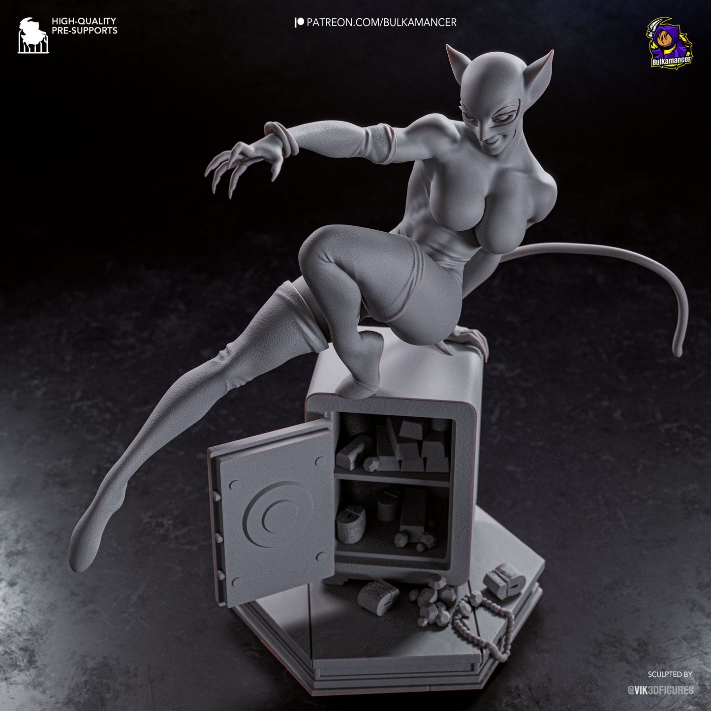 Feline Burglar | Resin Garage Kit Figure | Bulkamancer Sculpts