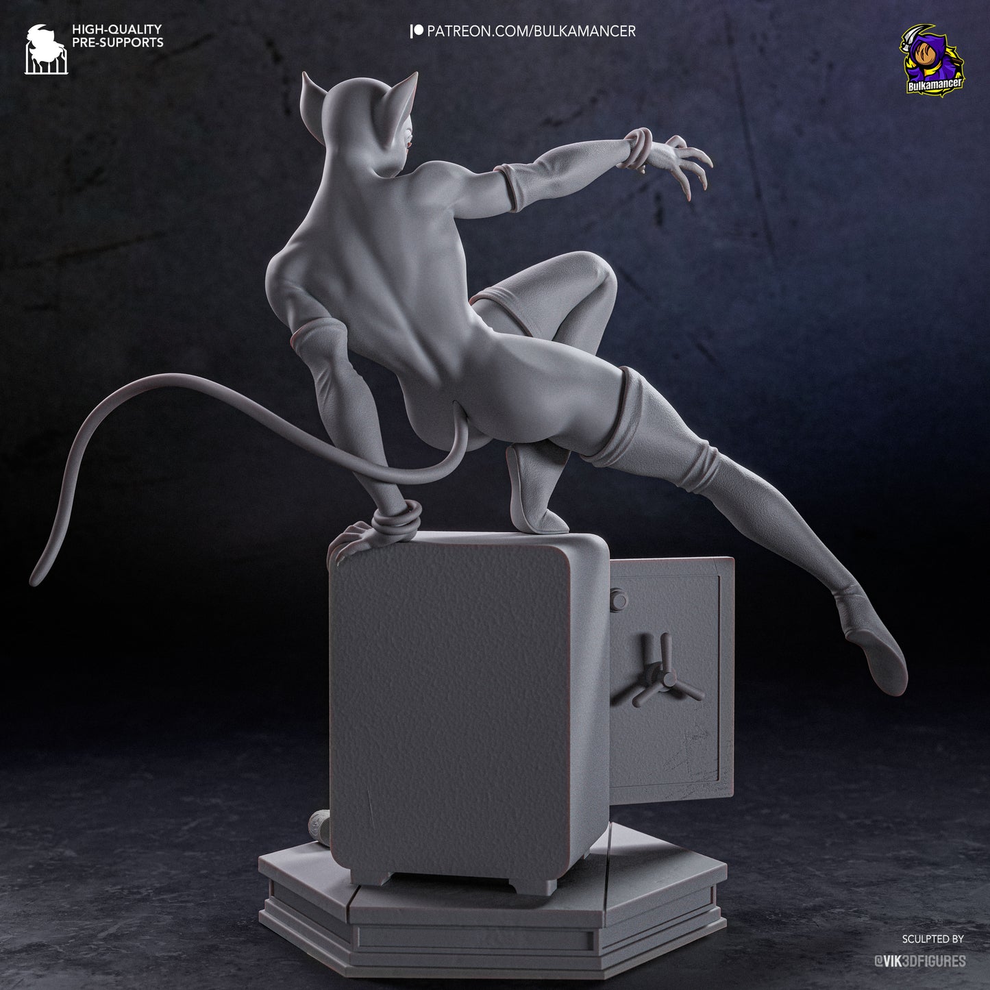 Feline Burglar | Resin Garage Kit Figure | Bulkamancer Sculpts