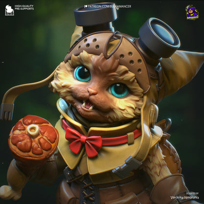 Feline Hunter | Resin Garage Kit Figure Game Fan Art | Bulkamancer Sculpts