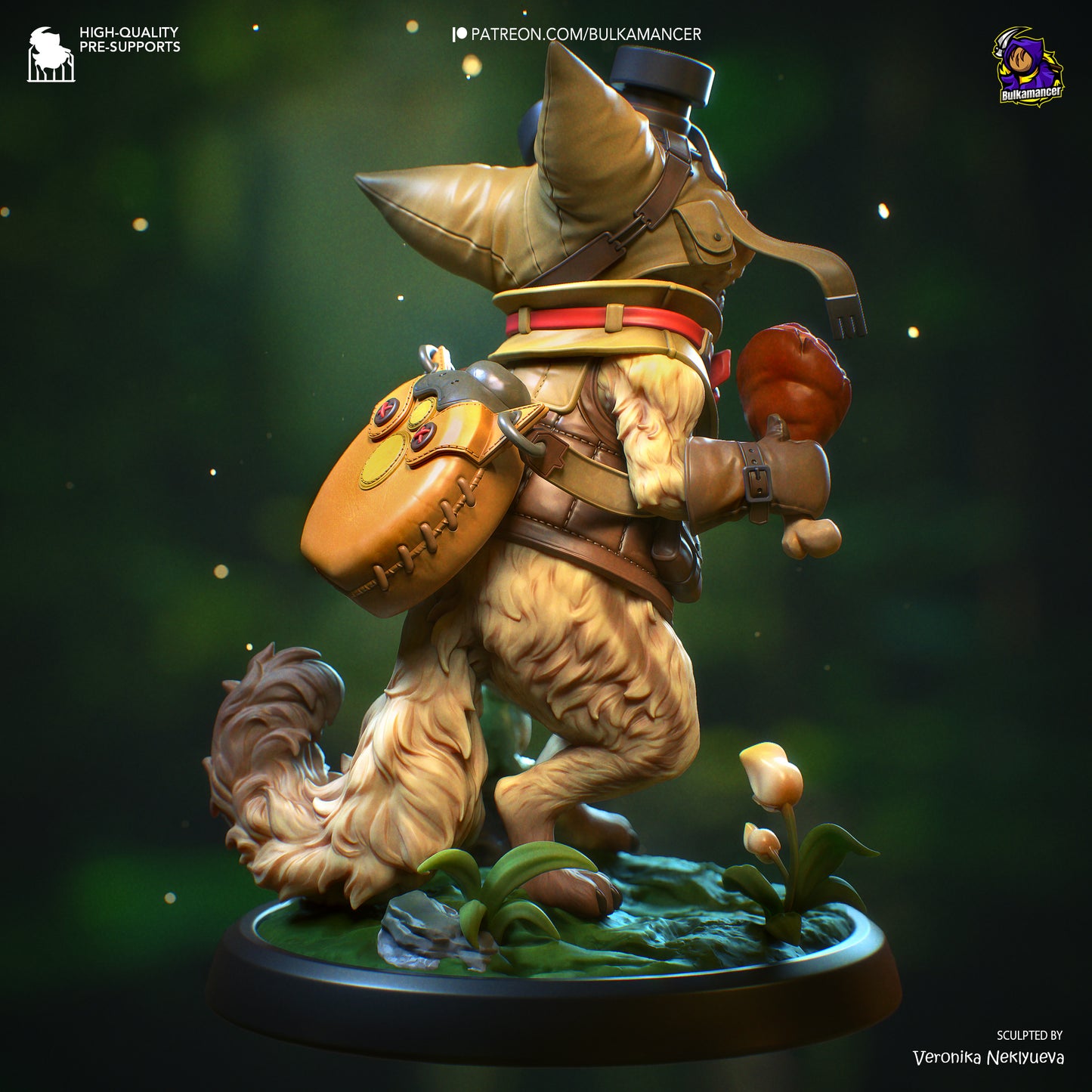 Feline Hunter | Resin Garage Kit Figure Game Fan Art | Bulkamancer Sculpts