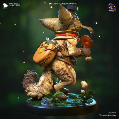 Feline Hunter | Resin Garage Kit Figure Game Fan Art | Bulkamancer Sculpts