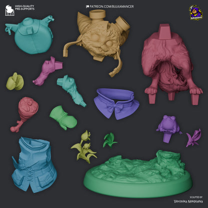 Feline Hunter | Resin Garage Kit Figure Game Fan Art | Bulkamancer Sculpts