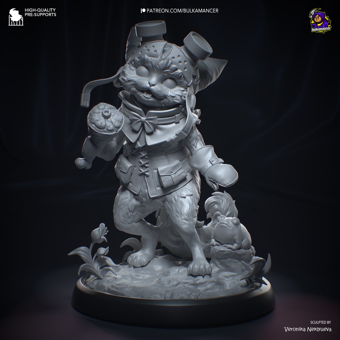 Feline Hunter | Resin Garage Kit Figure Game Fan Art | Bulkamancer Sculpts