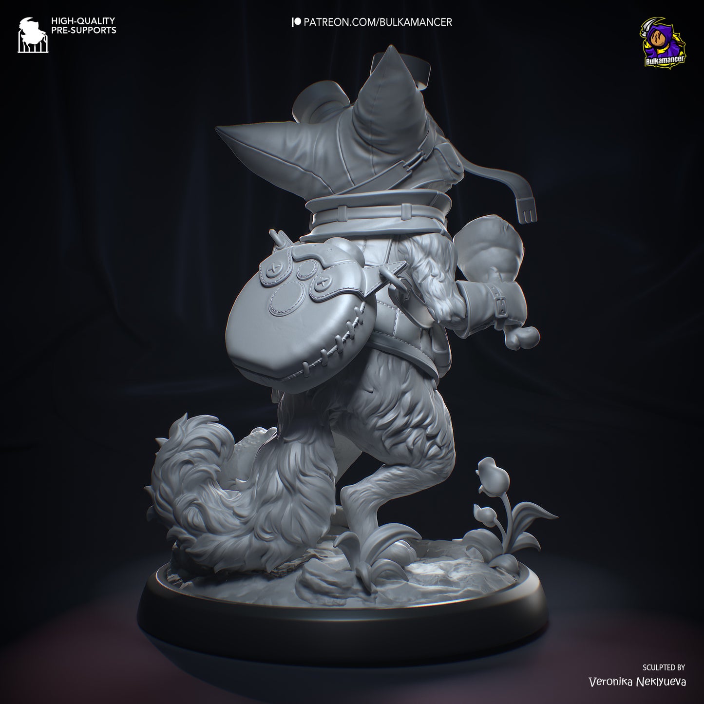 Feline Hunter | Resin Garage Kit Figure Game Fan Art | Bulkamancer Sculpts