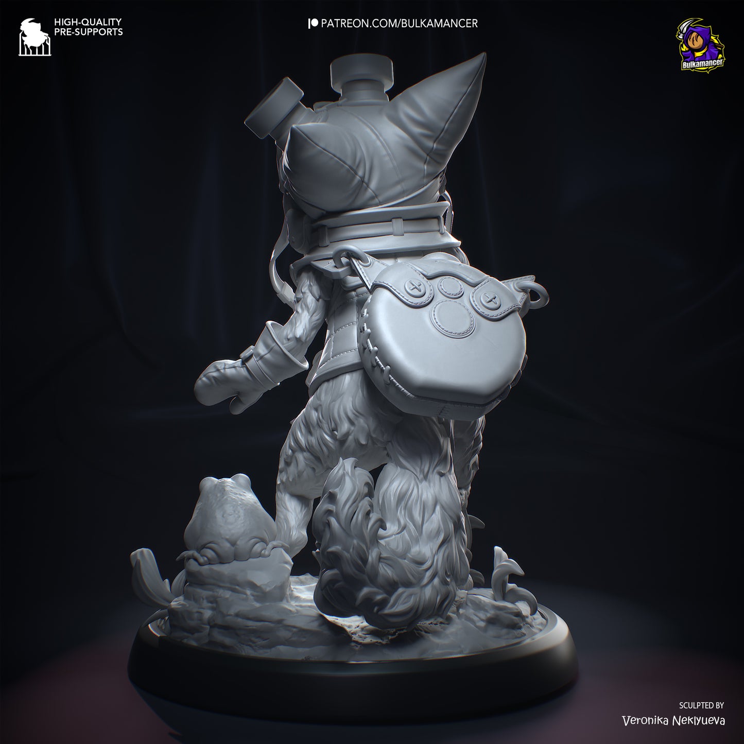 Feline Hunter | Resin Garage Kit Figure Game Fan Art | Bulkamancer Sculpts