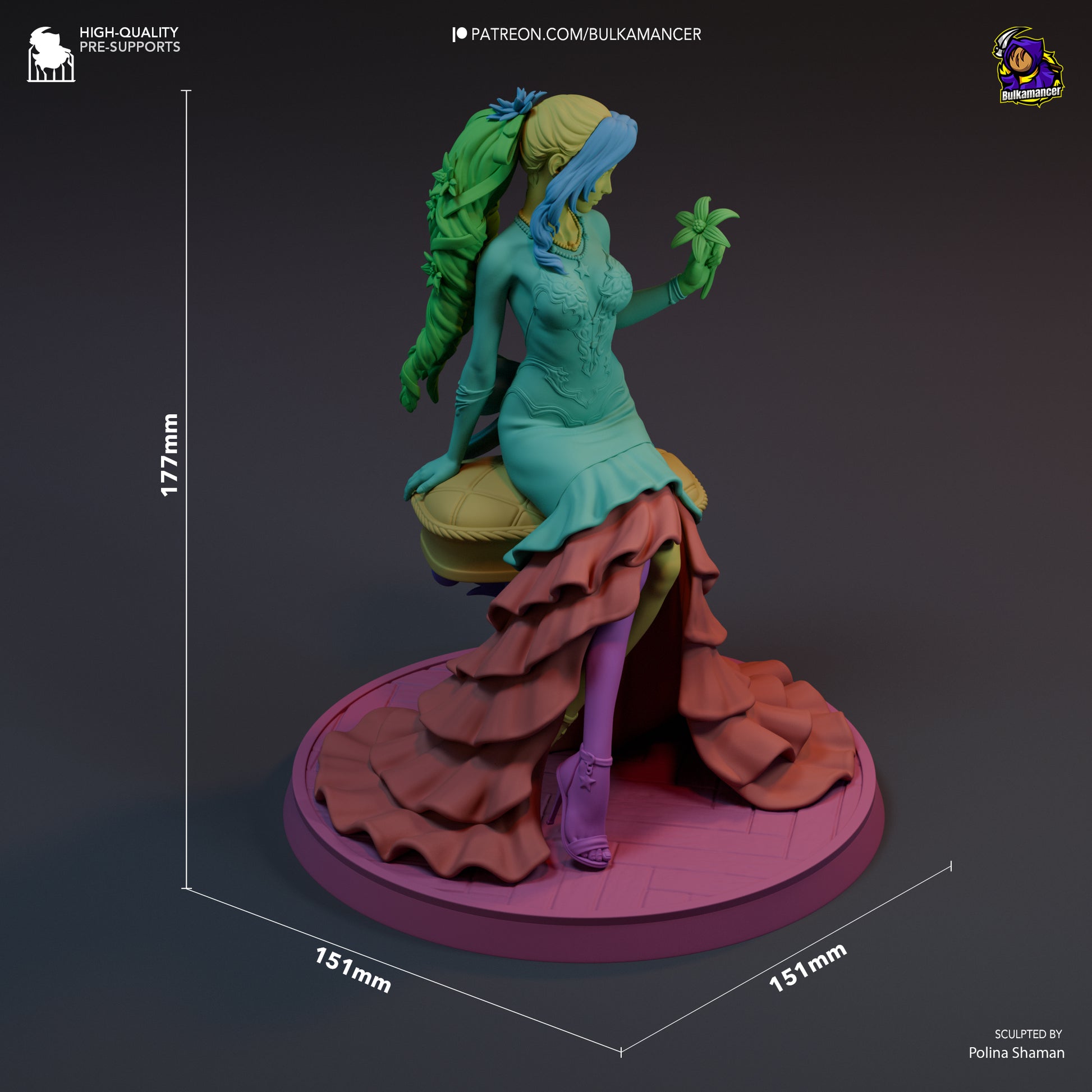 Flower Peddler | Resin Garage Kit Figure Game Fan Art | Bulkamancer Sculpts