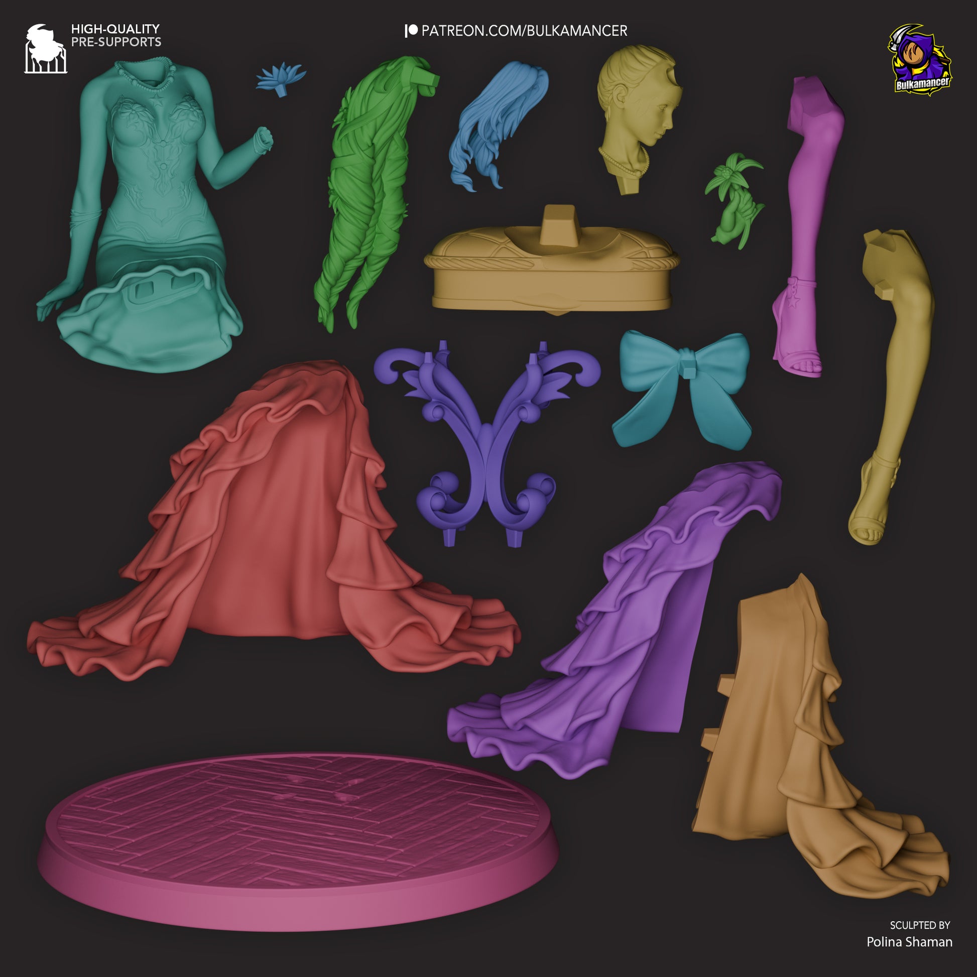 Flower Peddler | Resin Garage Kit Figure Game Fan Art | Bulkamancer Sculpts