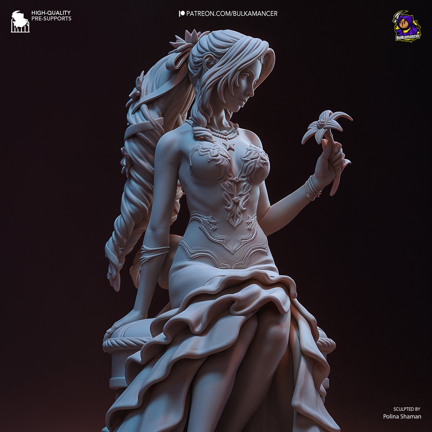 Flower Peddler | Resin Garage Kit Figure Game Fan Art | Bulkamancer Sculpts