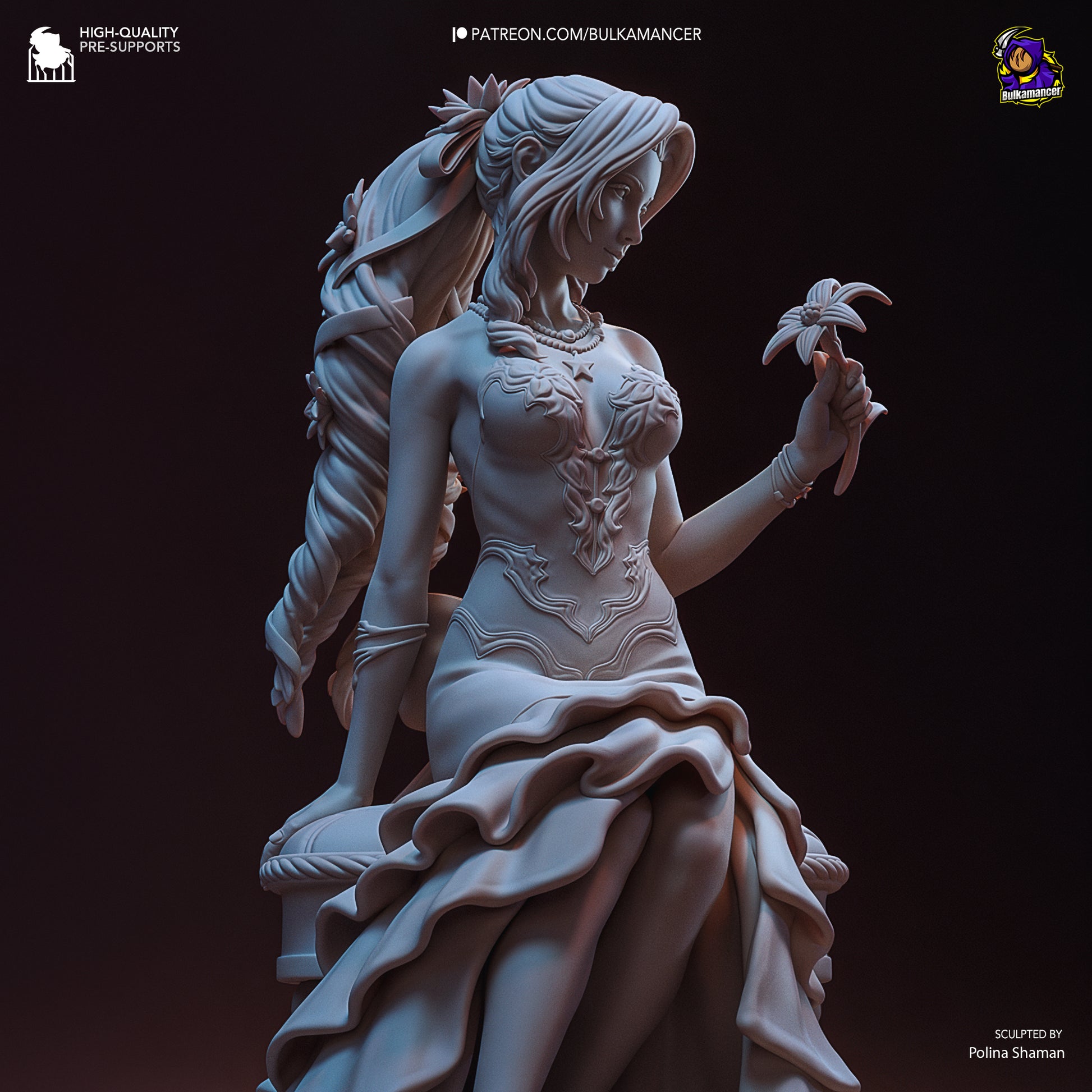 Flower Peddler | Resin Garage Kit Figure Game Fan Art | Bulkamancer Sculpts