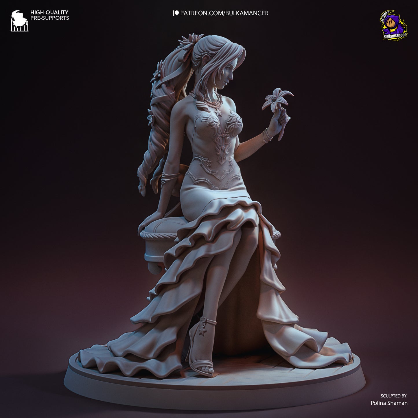 Flower Peddler | Resin Garage Kit Figure Game Fan Art | Bulkamancer Sculpts