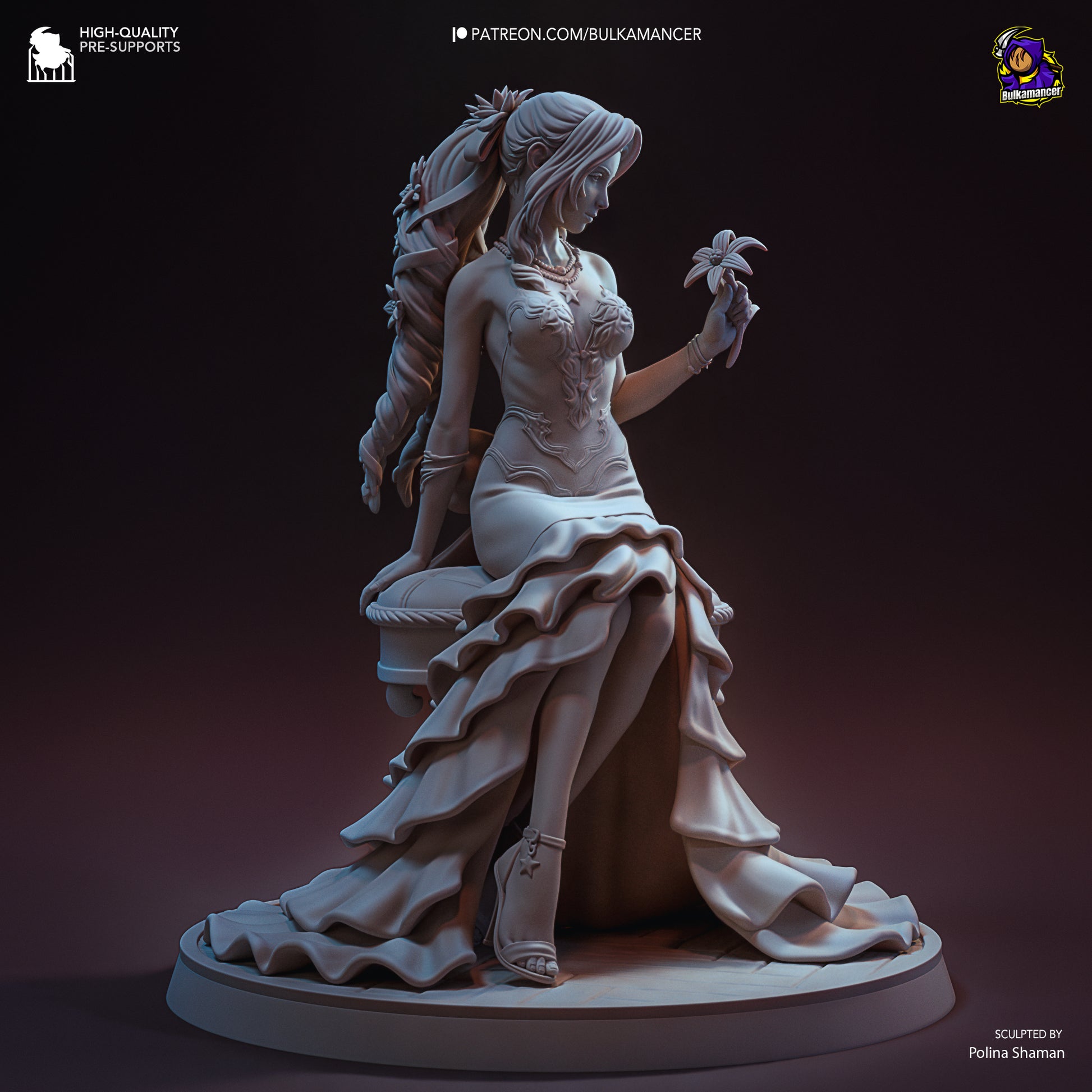 Flower Peddler | Resin Garage Kit Figure Game Fan Art | Bulkamancer Sculpts