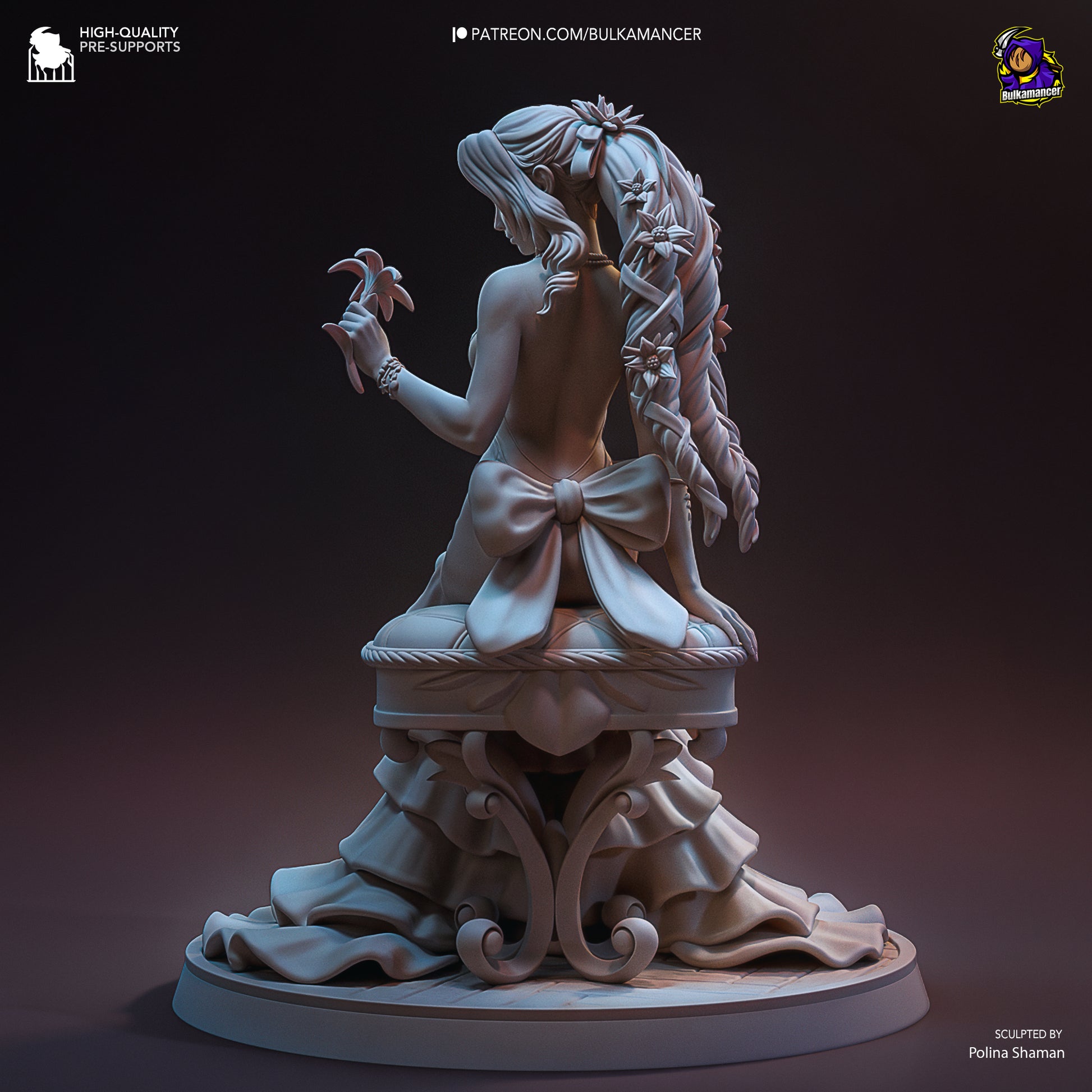 Flower Peddler | Resin Garage Kit Figure Game Fan Art | Bulkamancer Sculpts
