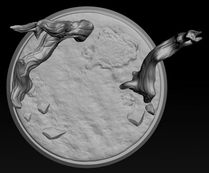 Wicked Hills Asylum Special Bases | TTRPG Miniature Sculpted Base | Great Grimoire